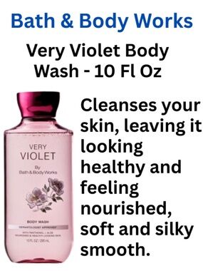 Bath & Body Works Very Violet Body Wash - Brand New 10 Fl Oz